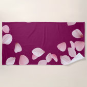 Serviette de plage personnalisée avec monogramme e (Devant)