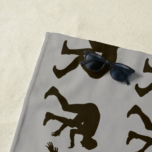 Serviette de plage personnalisée de Wresters de (En situation)