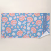 Serviette de plage personnalisée - Design d'été de (Devant)