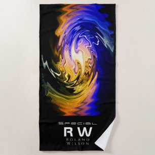 Serviette de plage personnalisée Flux torsadée