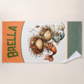 Serviette de plage personnalisée Mermaid (Devant)