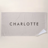 Serviette de plage personnalisée moderne (Devant)