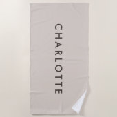 Serviette de plage personnalisée moderne (Devant)