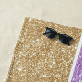 Serviette de plage personnalisée Monogram Mermaid (En situation)