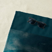 Serviette de plage personnalisée - Nom ou initiale (En situation)