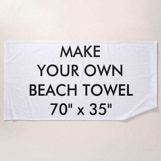 Serviette de plage personnalisée par coutume (Devant)