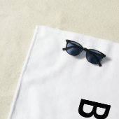 Serviette de plage personnalisée par coutume (En situation)