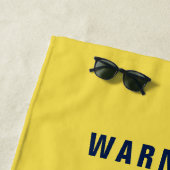 Serviette de plage personnalisée par drapeau (En situation)