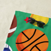 Serviette de plage personnalisée par enfants (En situation)