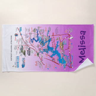 serviette de plage personnalisée pour attractions