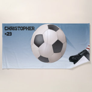 Serviette de plage personnalisée pour balle de foo