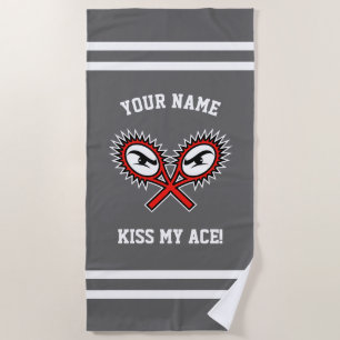 Serviette de plage personnalisée pour joueur de te