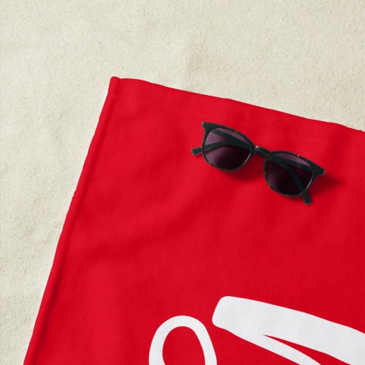 Serviette de plage personnalisée pour la mariée de (En situation)