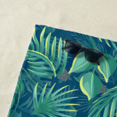 Serviette de plage personnalisée pour Motif de feu (En situation)