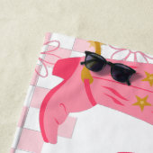 Serviette de plage personnalisée Retro Disco (En situation)