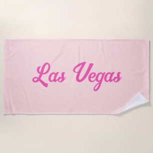 Serviette de plage personnalisée rétro fun de dest