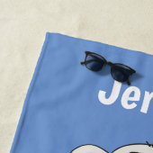 Serviette de plage personnalisée Scandia Singe enf (En situation)