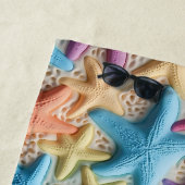 Serviette de plage personnalisée Starfish (En situation)