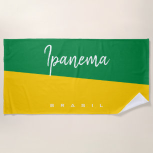 Serviette De Plage Personnaliser Brasil / Brésil Beach Towel