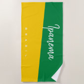 Serviette De Plage Personnaliser Brasil / Brésil Beach Towel (Devant)