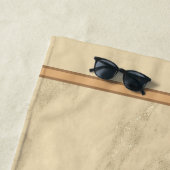 Serviette De Plage Personnaliser en marbre de Parties scintillant en  (En situation)