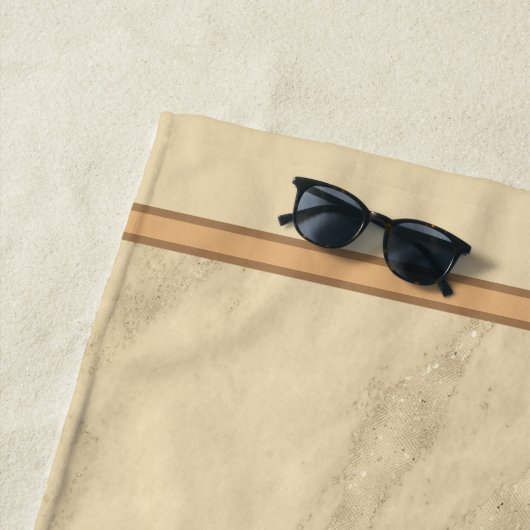 Serviette De Plage Personnaliser en marbre de Parties scintillant en  (En situation)