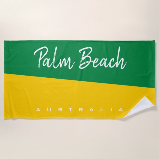 Serviette De Plage Personnaliser l'Australie (Devant)