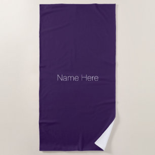 Serviette De Plage Personnaliser personnaliser le nom monogramme viol