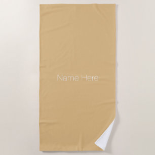 Serviette De Plage Personnaliser personnaliser nom monogramme camel b