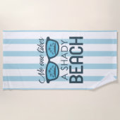 Serviette De Plage Personne n'aime une plage louche (Devant)