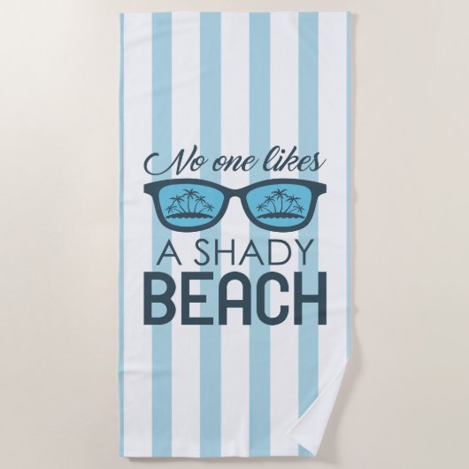 Serviette De Plage Personne n'aime une plage louche (Devant)