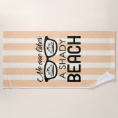 Serviette De Plage Personne N'Aime Une Plage Ombragée (Devant)