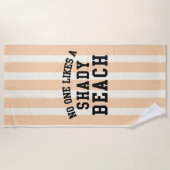Serviette De Plage Personne N'Aime Une Plage Ombragée (Devant)