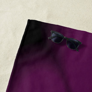 Serviette De Plage Pétale de papillon noir pourpre