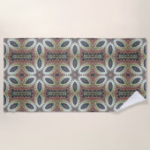 Serviette De Plage Pétales Célestes de l'Infini (Devant)