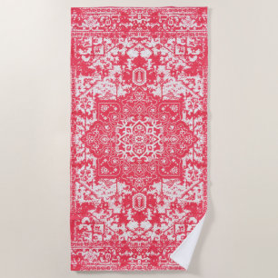 Serviette De Plage Pétales roses sur Kilim Dreams