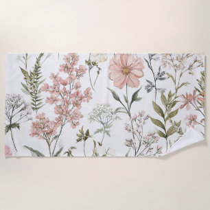Serviette De Plage Pétales Sereins