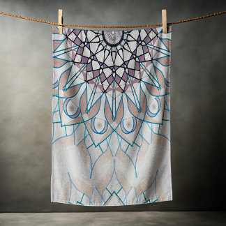 Serviette De Plage Petit floral blanc tombé à la campagne