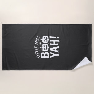 Serviette De Plage Petit Miss Booyah Design de citrouille d'Halloween