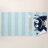 Serviette De Plage Petit monstre personnalisé (Devant)