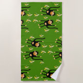 Serviette De Plage Petit Singe-Enfant mignon (Devant)