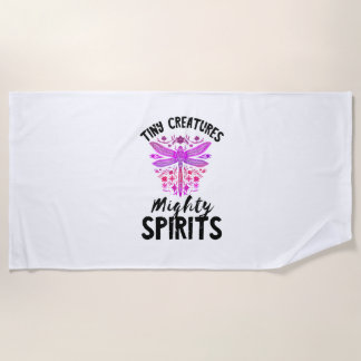 Serviette De Plage Petites Créatures Puissants Esprits Nature Insect