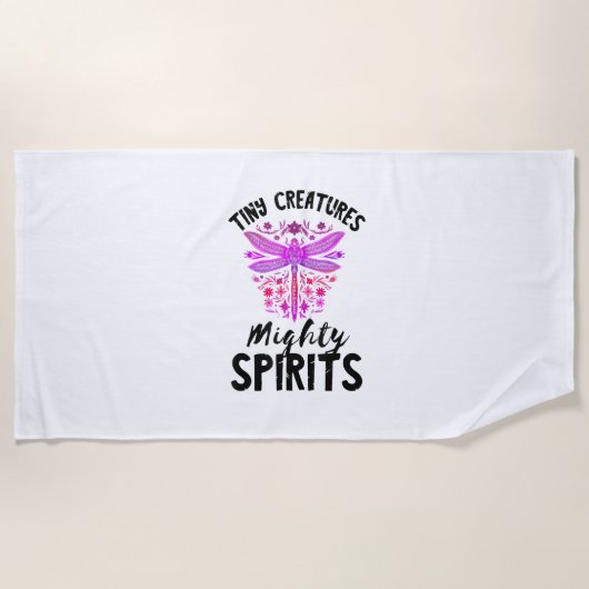 Serviette De Plage Petites Créatures Puissants Esprits Nature Insect  (Devant)