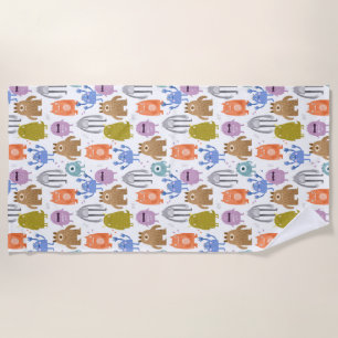 Serviette De Plage Petits monstres pour enfants