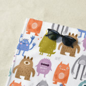 Serviette De Plage Petits monstres pour enfants (En situation)