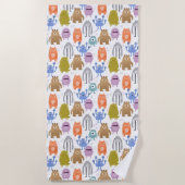 Serviette De Plage Petits monstres pour enfants (Devant)