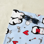 Serviette De Plage Petits pingouins (En situation)