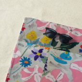 Serviette De Plage Pétunia et fleurs d'été (En situation)