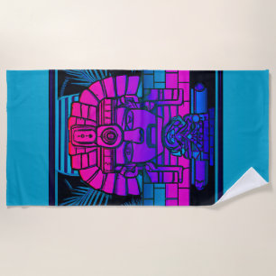 Serviette De Plage Pharaon Synthwave