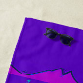 Serviette De Plage Pharaon Synthwave (En situation)